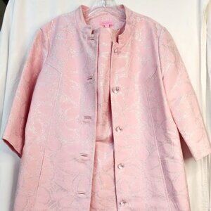 Lilly Pulitzer Rare Metallic Shift Dress & Coat Set – Size 10 ✨